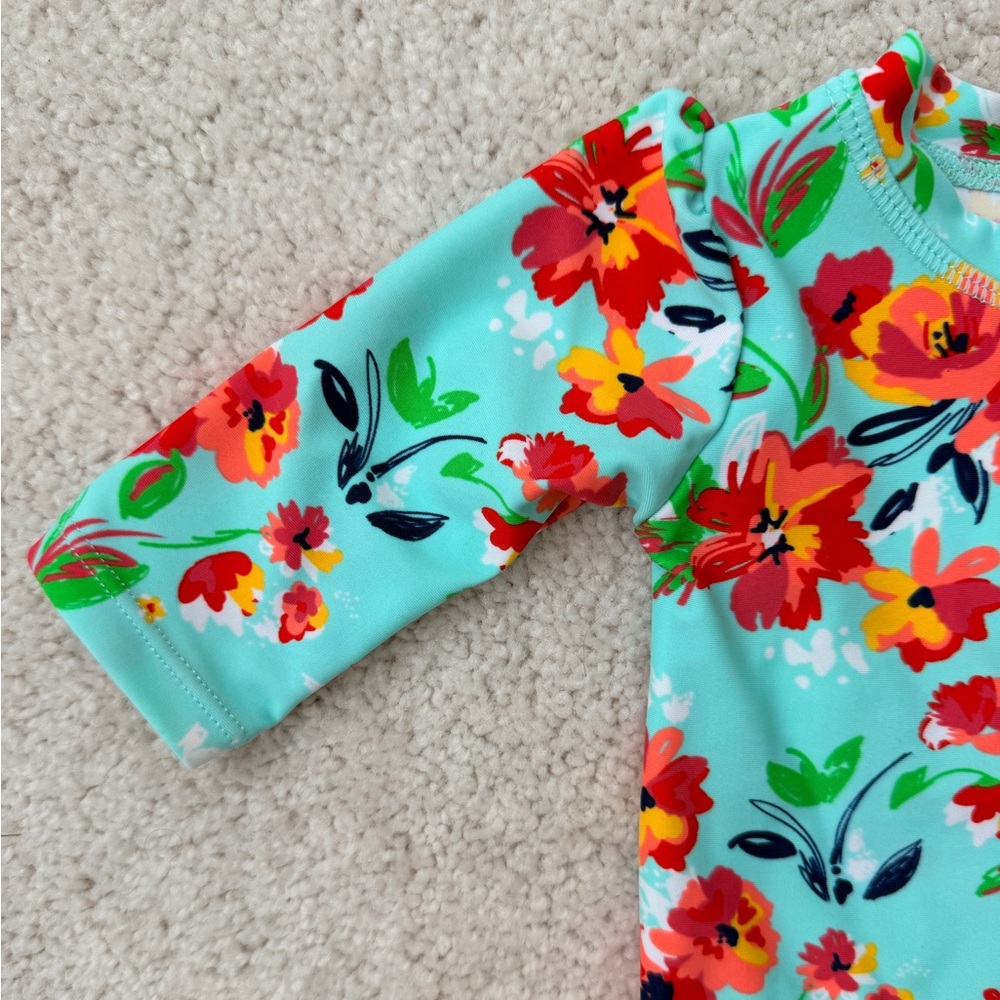 Ruffle Butts Floral Baby One-Piece Swimsuit - Picture 4 of 10
